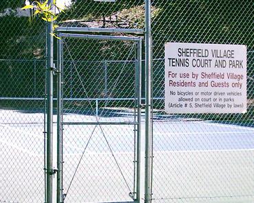 Sheffield  Village tennis court